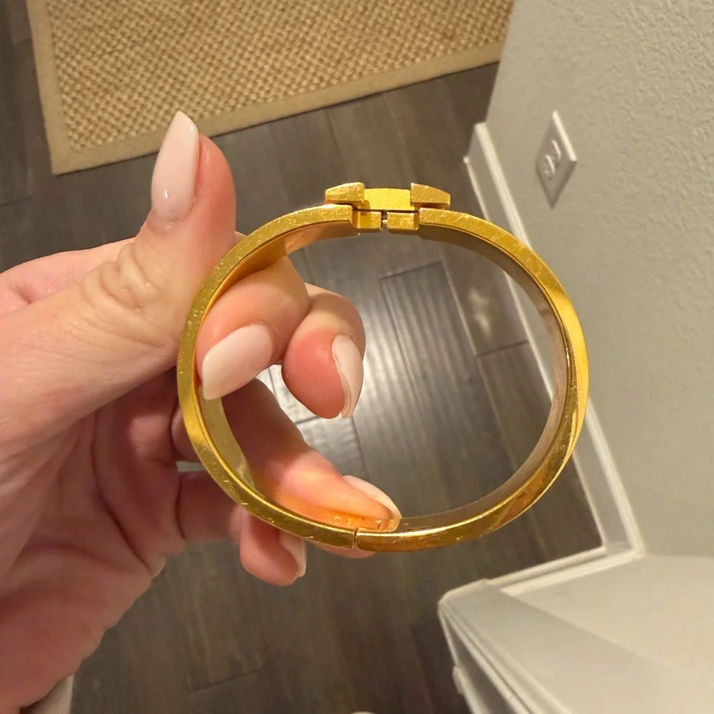 Hermes white clic h bracelet - Picture 2 of 3